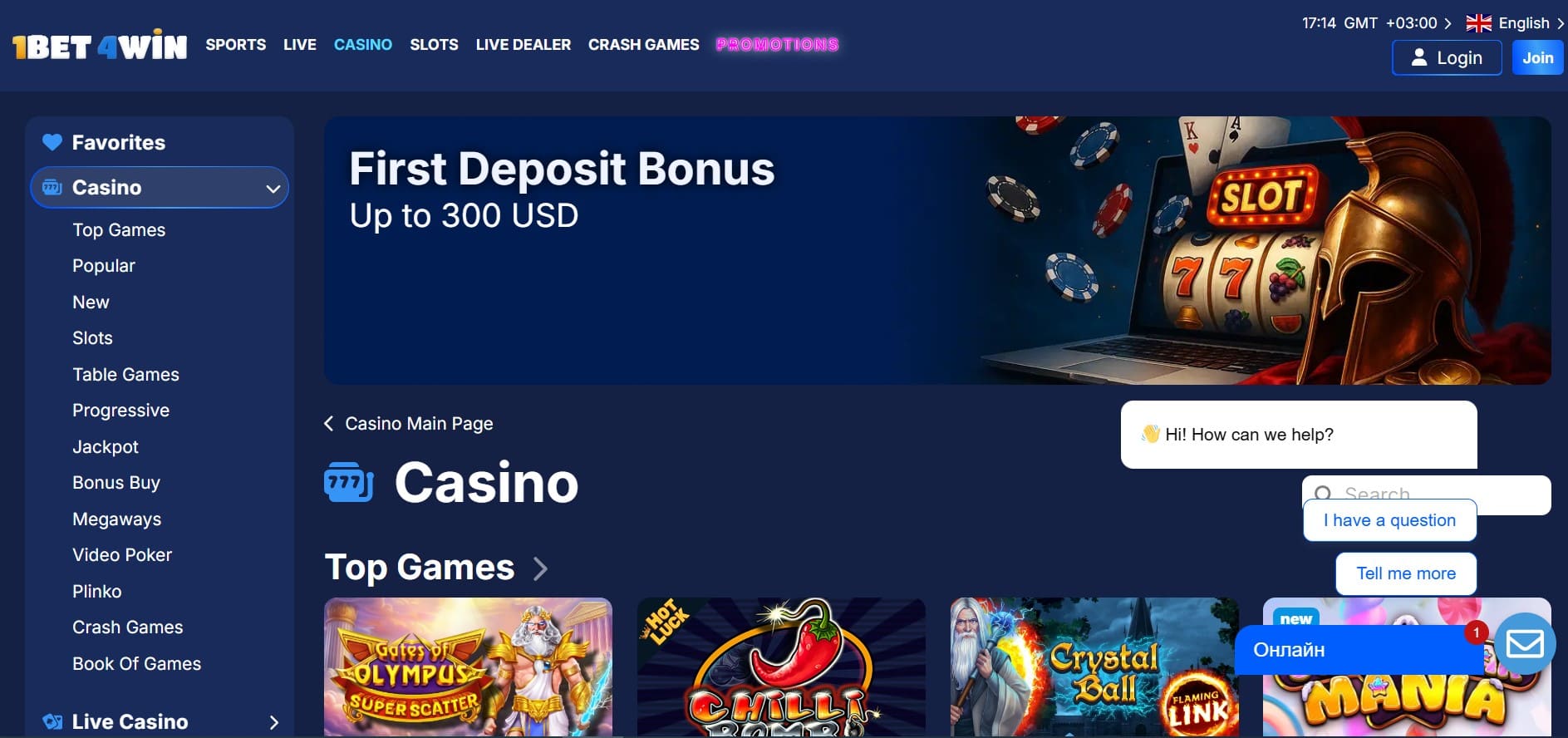 1Bet4Win Casino – Niedrigster Bonusumsatz 10x auf dieser Vergleichsliste